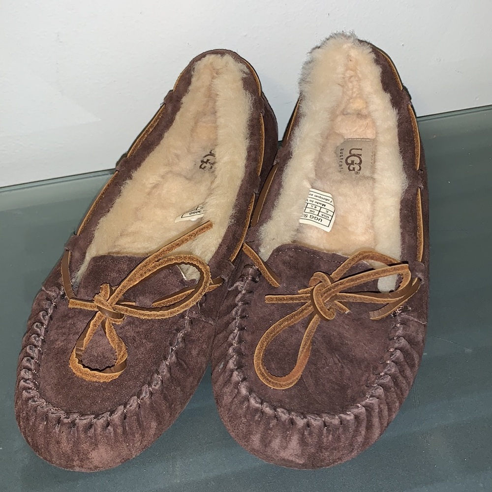 UGG Women's Brown Moccasin Slippers